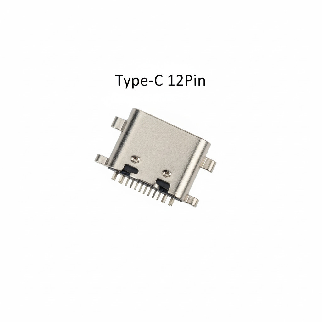 ตูดชาร์จ Type-C USB (12Pin) Mid Mount 1.6mm .ใช้ได้หลายรุ่น #090 ...