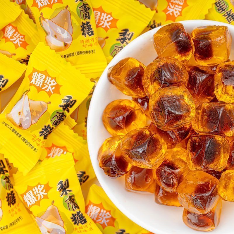 สินค้าใหม่พร้อมสต็อก Pop Pulp Autumn Pear Cream Gummy Pop Pulp ...