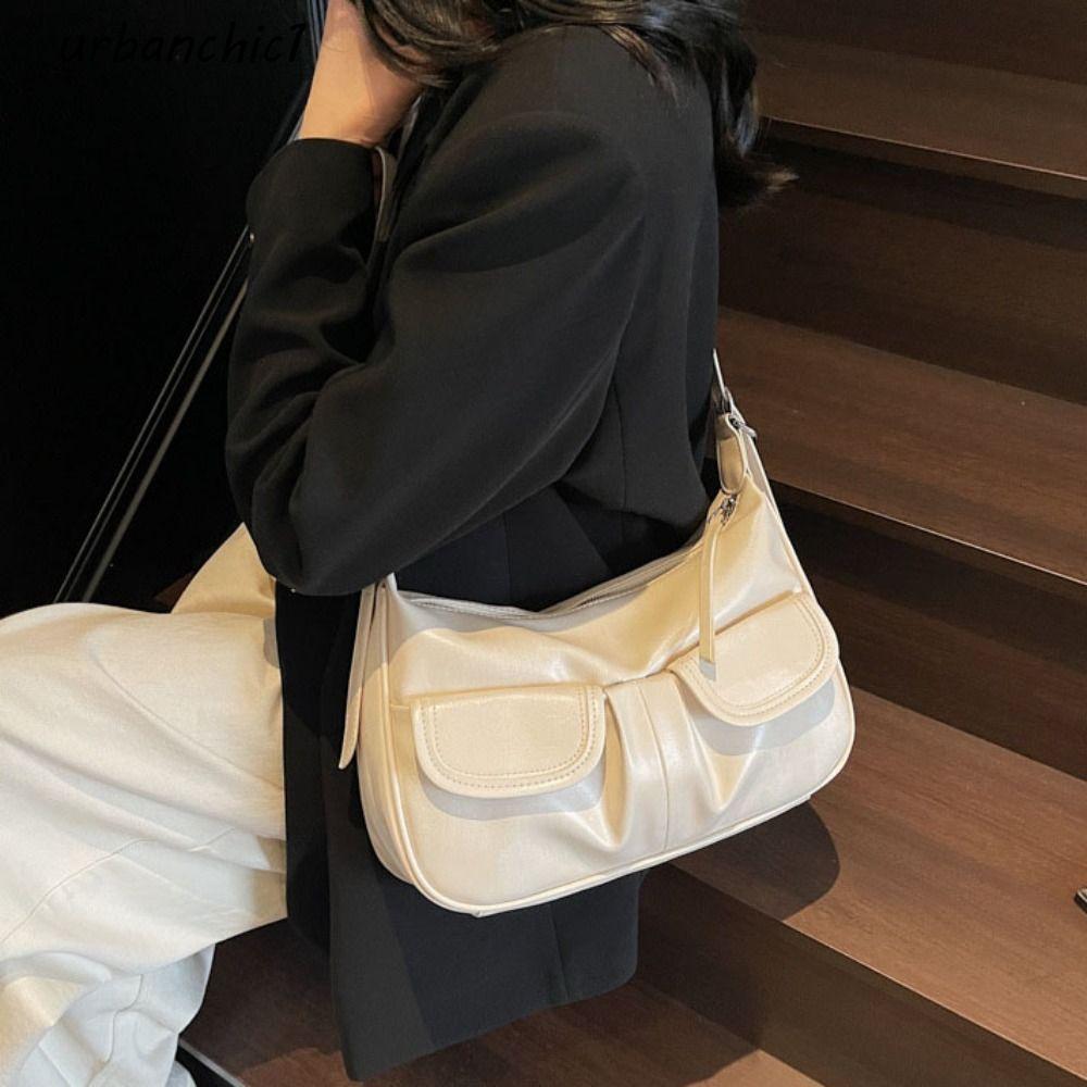 URBANCHIC กระเป๋าสะพายข้างแบบหรูหรา หนัง PU สไตล์คลาสสิก สำหรับ ...