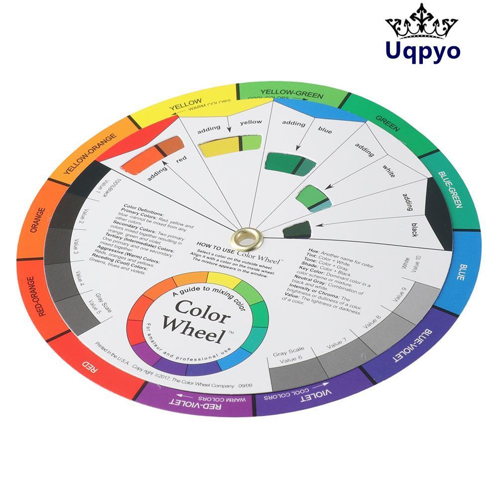 UQPYO Color Spectrum, การ์ดล้อสี 14 ซม., วงกลมสี Chromatic Wheel ...