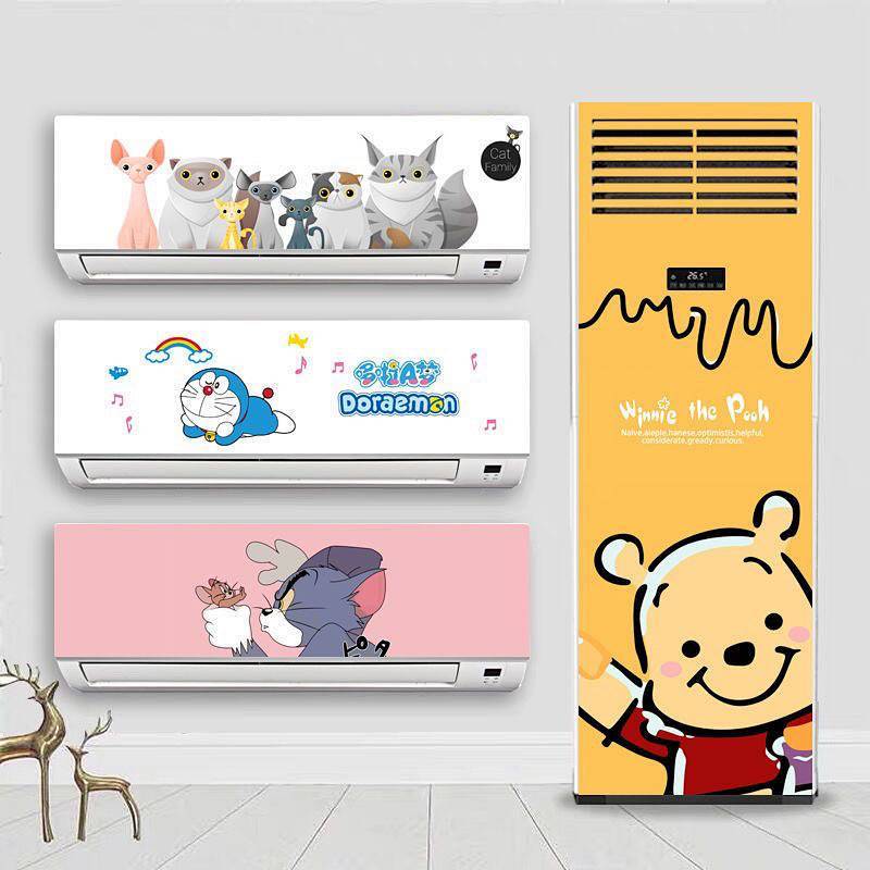 Cartoon Cute Air Conditioner Stickers Refurbishing Sticker Decorative ...