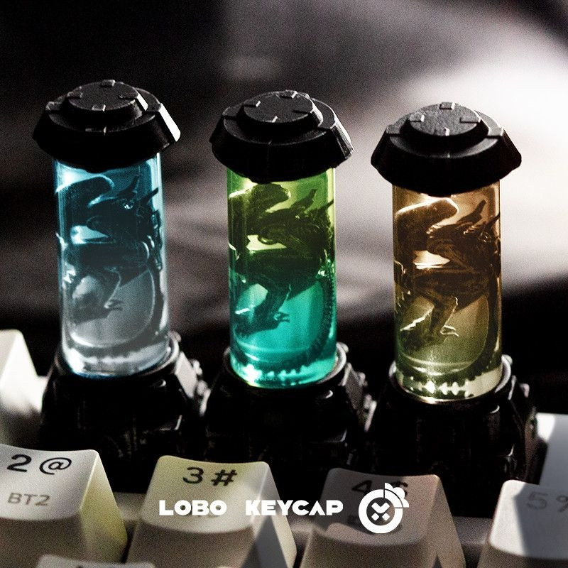 Alien Translucent Keycaps RGB Backlit Custom Mechanical Keyboard ...