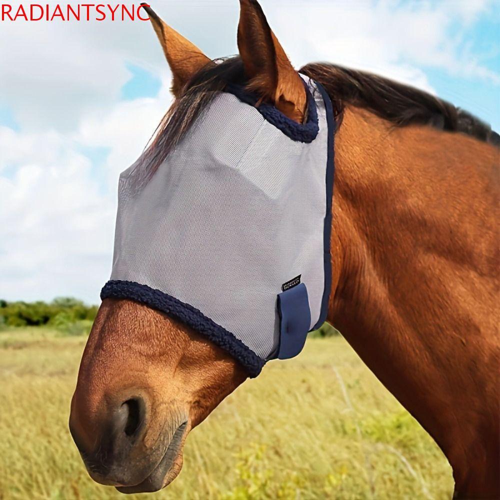 Radiantsync Horse Eye Shield ตาข่ายหน้ากากยืดหยุ่นสำหรับม้า ป้องกัน
