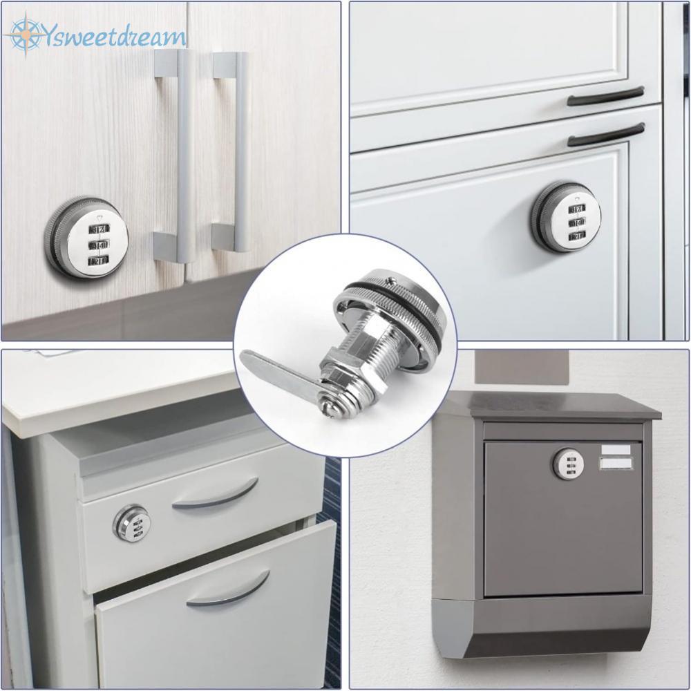 【SWTDRM】Metal Mechanical Drawer Lock with Keyless Code for File For ...