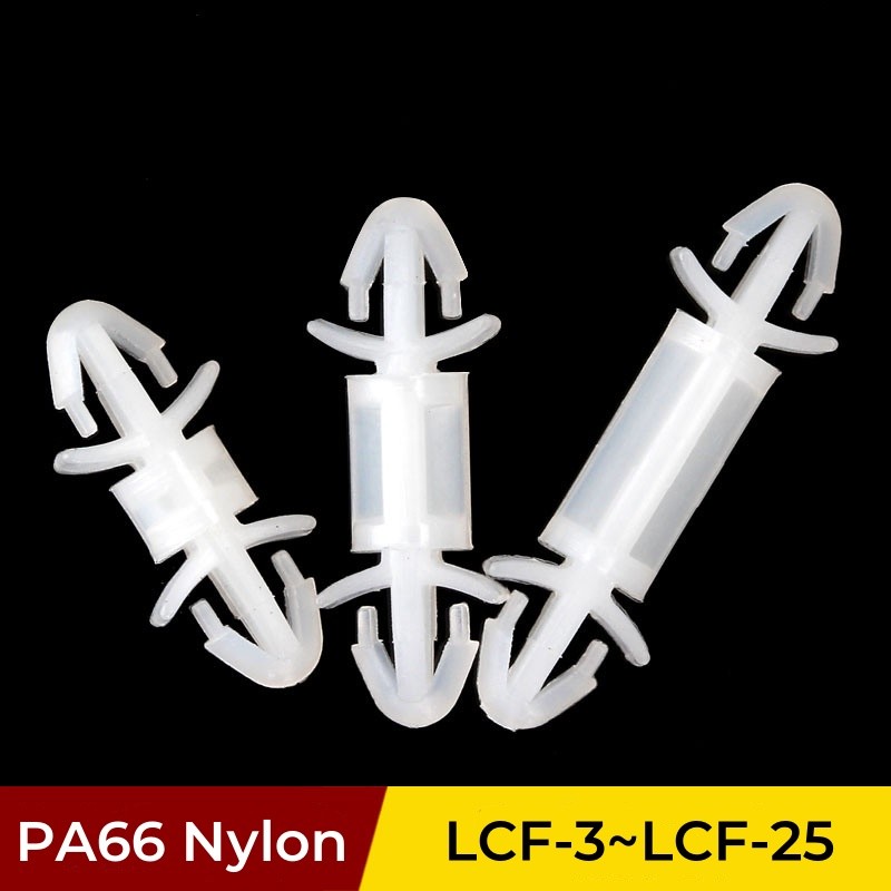 LCF-3 ~ LCF-25 ไนลอนสีขาว PC บอร์ดแยกคอลัมน์ Circuit Bracket PCB ...