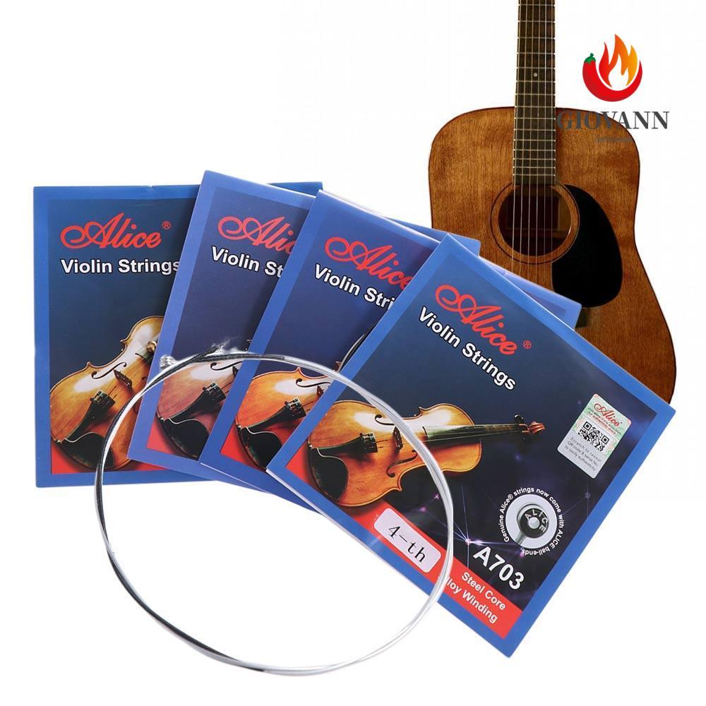 GIOVANNI Alice Strings,EDG Strings 4/4 3/4 1/2 1/4 1/8 A703 ไวโอลิน ...