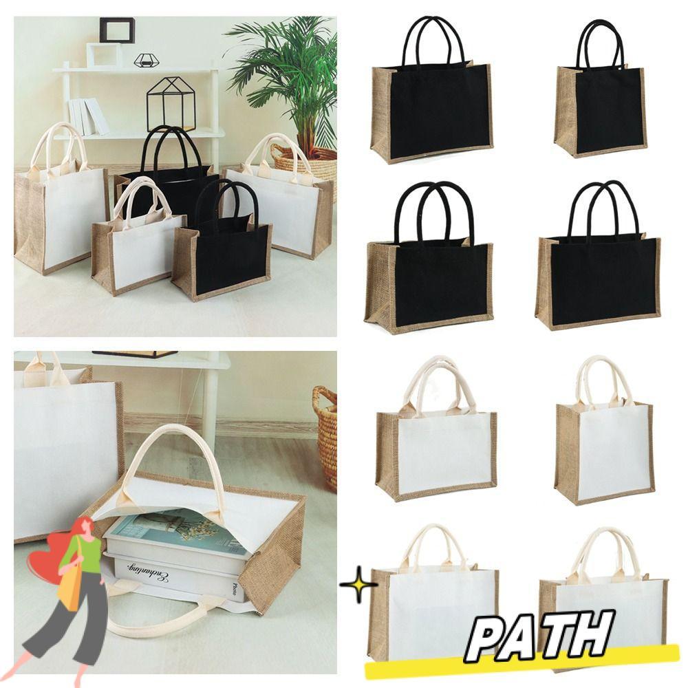 PATH Blank Sack สีดำและขาว พกพาสะดวก ใช้สำหรับการเดินทางและการซื้อของ ...