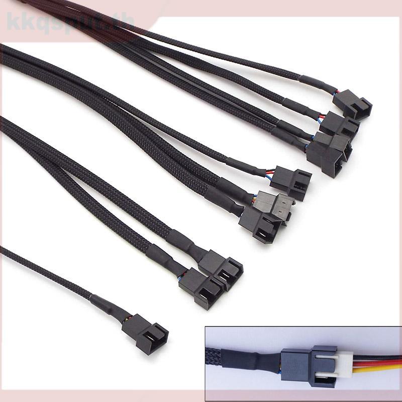 PWM Splitter 1/2/3pin 4pin สายอะแดปเตอร์พัดลม CPU Splitter PC Extension ...