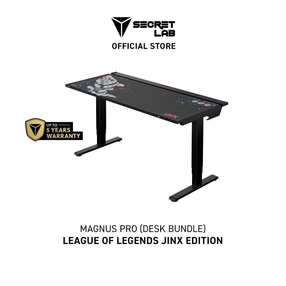 Secretlab MAGNUS Pro Jinx Edition (Bundle)—โต๊ะคอมปรับระดับไฟฟ้า (เซ็ต ...