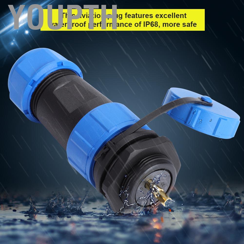 youpth Domary IP68 SP21 Aviation Plug Socket Connector สำหรับโคมไฟและ ...
