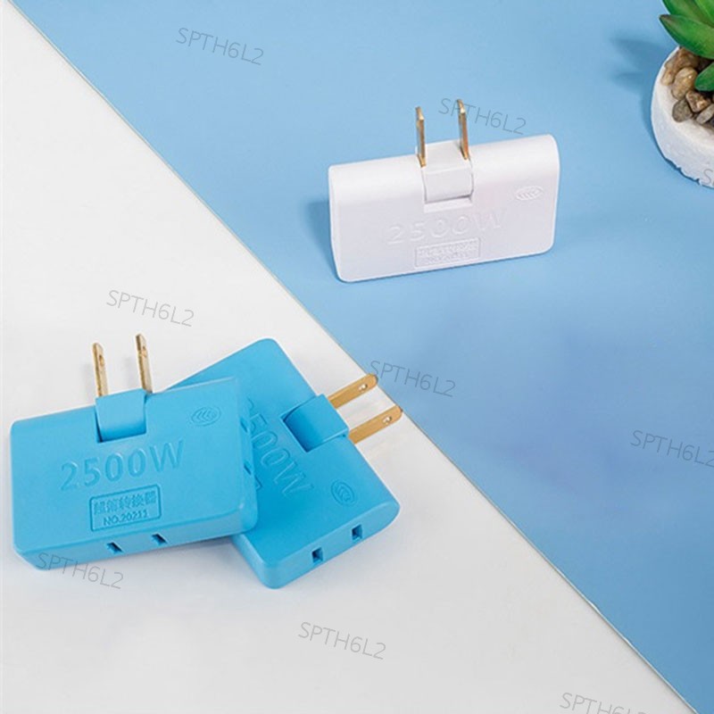 Rotatable US ac Wall charger power Socket Converter 1 ถึง 3 ทาง 180 ...