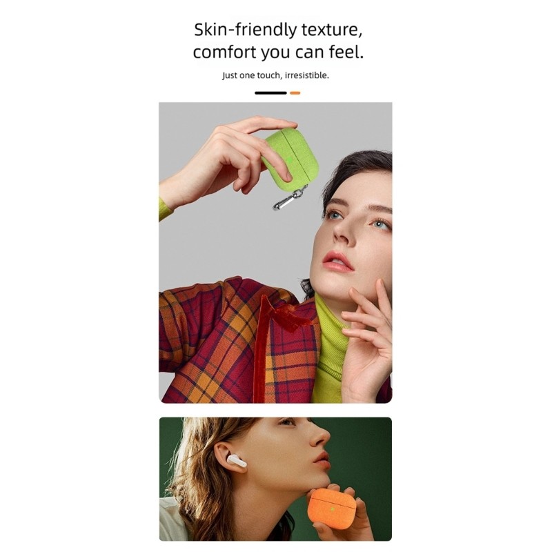 IOR น้ําหนักเบา Flannel Earpod กรณี Protector สําหรับ Pro3 พอร์ตชาร์จ ...