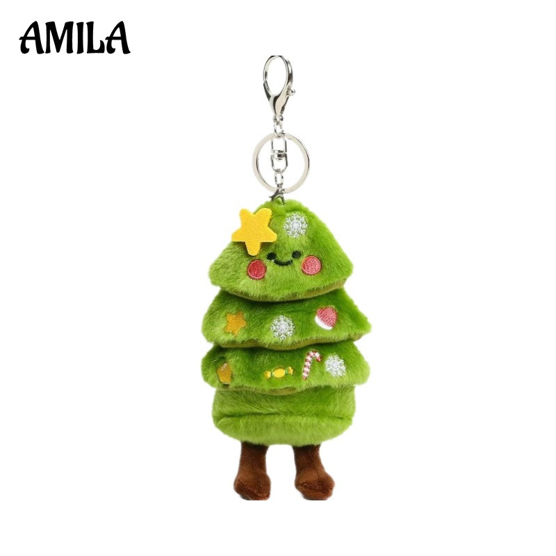 AMILA ตุ๊กตาต้นคริสต์มาสน่ารัก พร้อมของขวัญเพื่อการตกแต่งวันหยุด