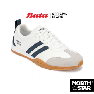 โปรโมชั่น Flash Sale : Bata บาจา North Star รองเท้าผ้าใบสนีคเกอร์แบบผูกเชือก สำหรับผู้ชาย รุ่น TRACK CLAS สีขาว 8201175 สีดำ 8206175