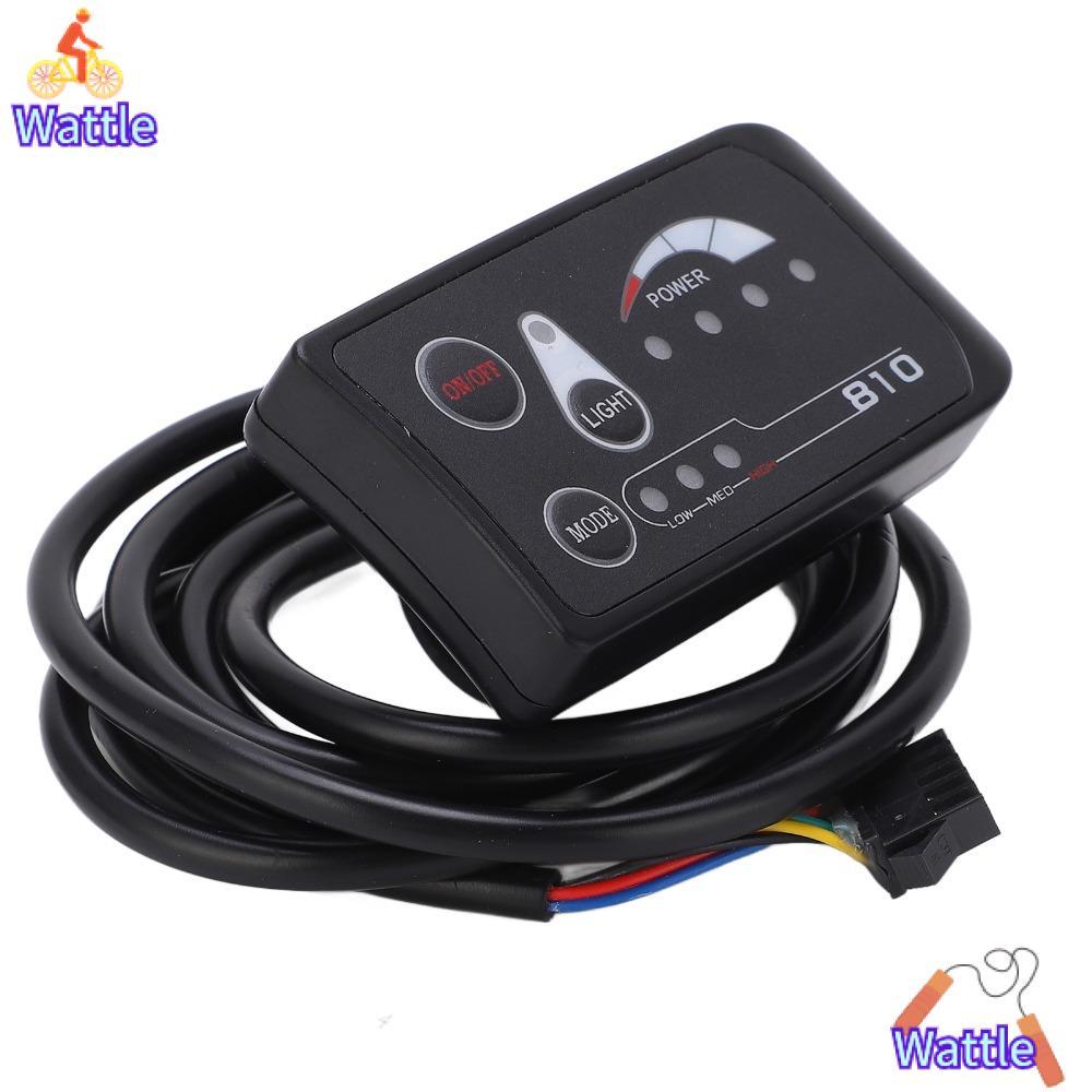 WATTLE E-Bike จอแสดงผล LED, S810 36V 48V LED Display Meter, สายทนทาน ...