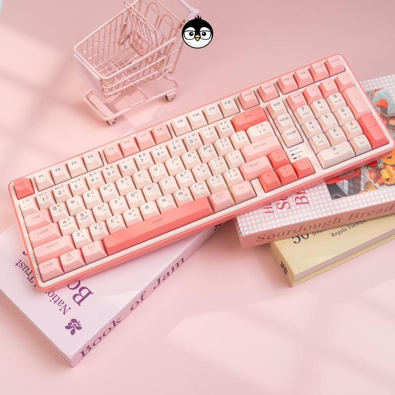 DEKAY R98 Wireless Tri-Mode Rubber Dome keyboard Bluetooth wireless ...