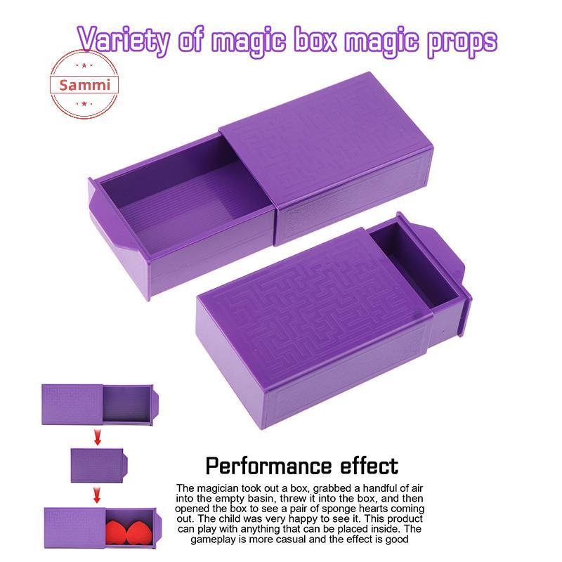 Sammi Magical Variety Magic Box Magic Props กล่องเปล่าเนื้อหาสีม่วงดึง ...