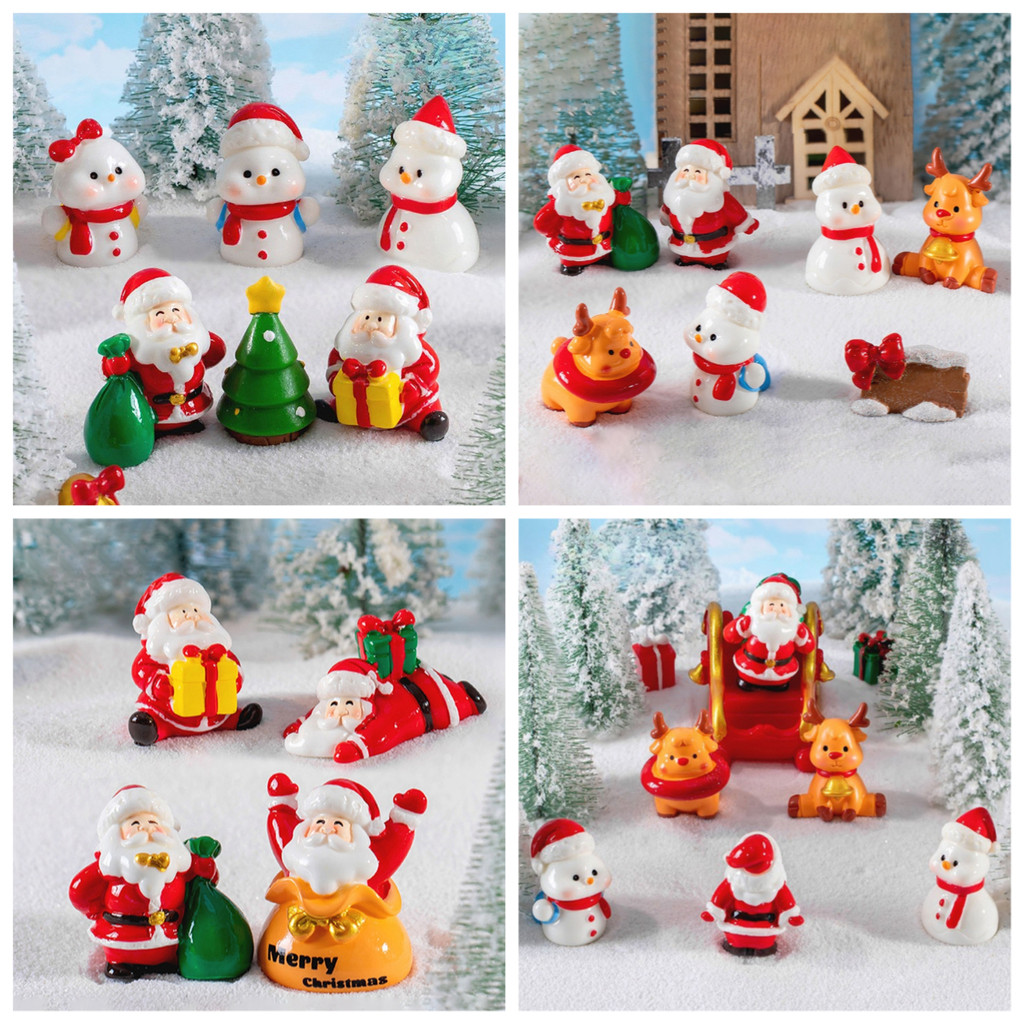 ของแต่งโต๊ะ-mini Santa Claus ทรงการ์ตูน สำหรับตกแต่งเทศกาลคริสต์มาส