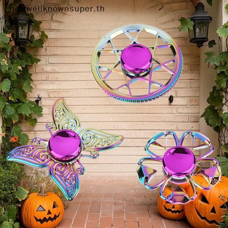 ใหม่ Hand Spinner โลหะ Rainbow Dragon Wing Finger Spinner Creative Anti ...
