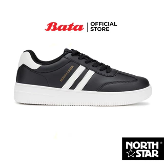 โปรโมชั่น Flash Sale : Bata บาจา North Star รองเท้าผ้าใบสนีคเกอร์ แบบผูกเชือก สำหรับผู้ชาย รุ่น COASE สีดำ 8206169 สีขาว 8201169
