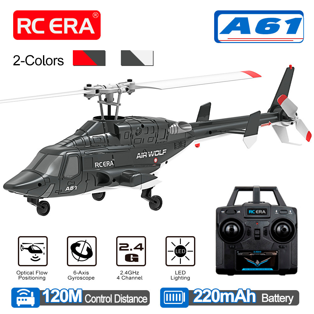 RC ERA A61 Airwolf เฮลิคอปเตอร์ 4 ช่อง Optical Flow ตําแหน่ง 1/52