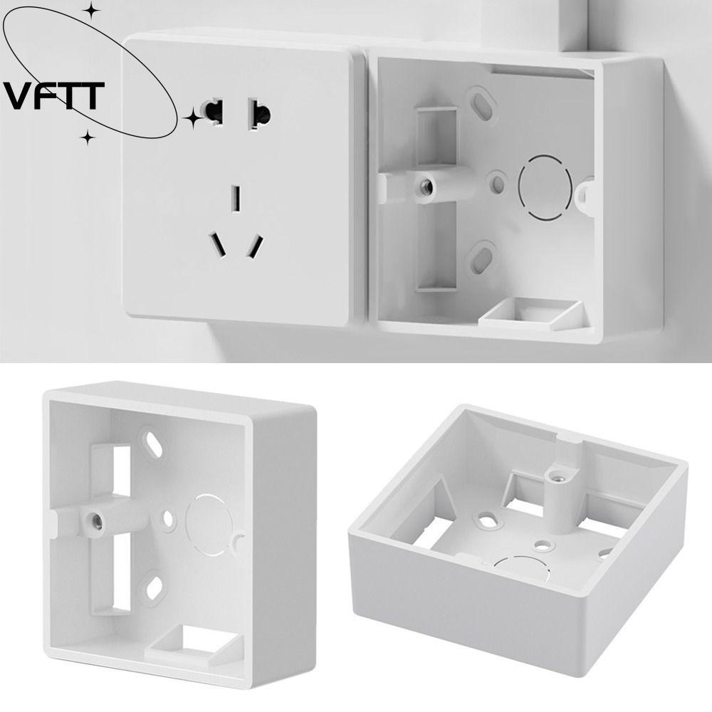 VFTT กล่องติดตั้งภายนอก PVC On-Wall Mount Switch และซ็อกเก็ตใช้กับ 86 ...