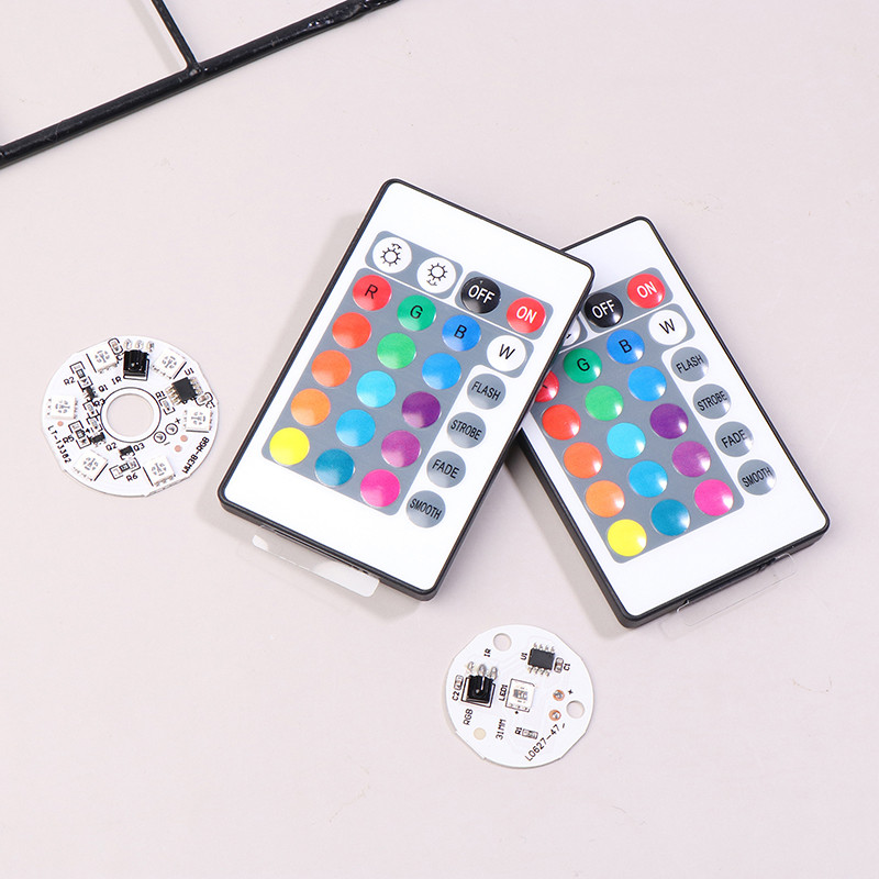 ScoutJie DC5V แรงดันไฟฟ้าต่ํา LED RGB Light Board 16 สีสีสันGradientรอบ ...