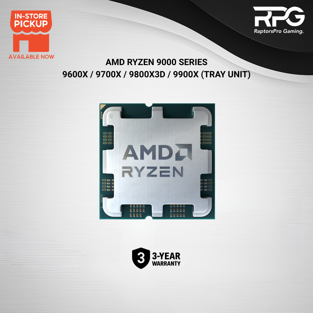 (TRAIN UNIT) ใหม่เอี่ยม AMD RYZEN 9 9900X / RYZEN 7 9800X3D / 9700X ...