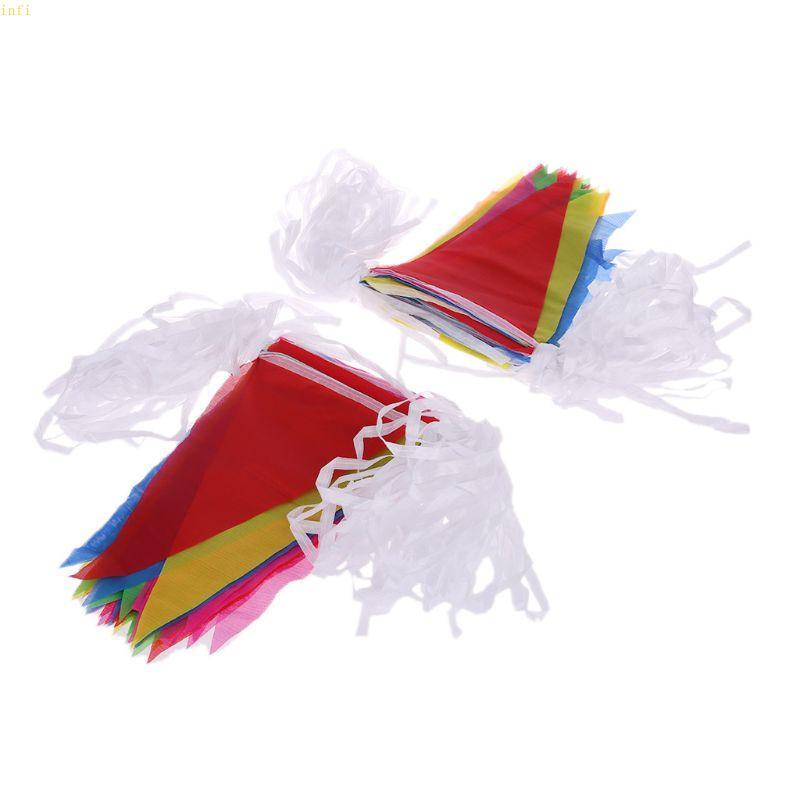 Infi 80 ม. ธงสามเหลี่ยมPennant Bunting String สำหรับตกแต่งเทศกาลและแบน ...