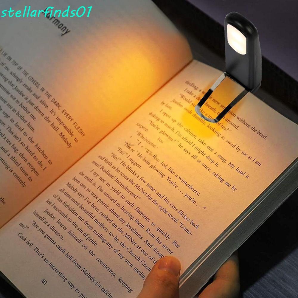 STELLARFINDS 2 ชิ้น Bookmark Read Lamp, 90°Arbitfary ดัดความสว่างปรับ ...