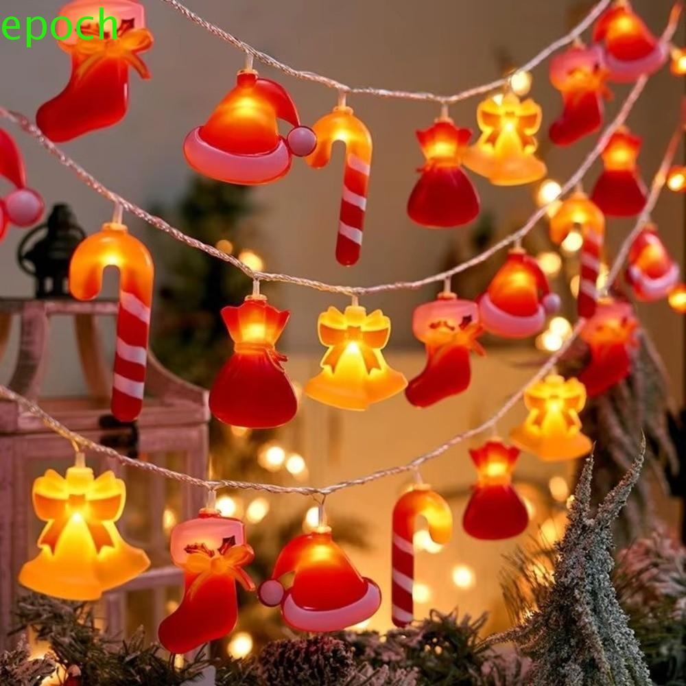 EPOCH คริสต์มาส LED String Light, 1.5M/3M/6M 10/20/40 LED Candy Cane ...