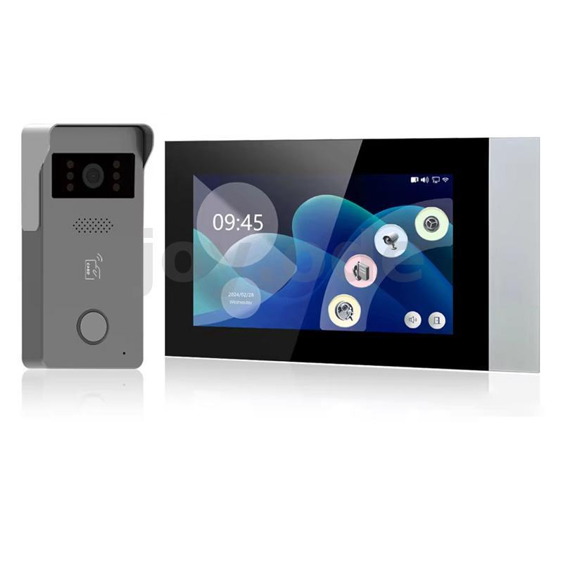 TD-D2ICR36W Tuya 1080P 2 สาย Analog IP Video Intercom Kit 7 นิ้วสีหน้า ...
