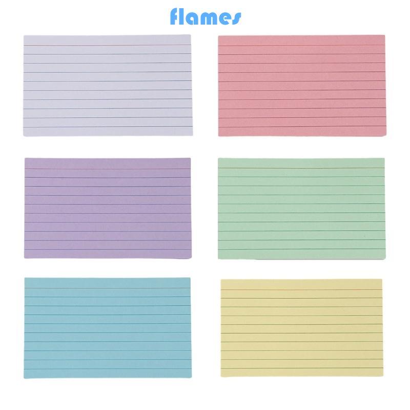FL 50 แผ่น Notecards 3x5 นิ้ว Indexcard สีสันสดใสกว้างเรียงราย Study ...