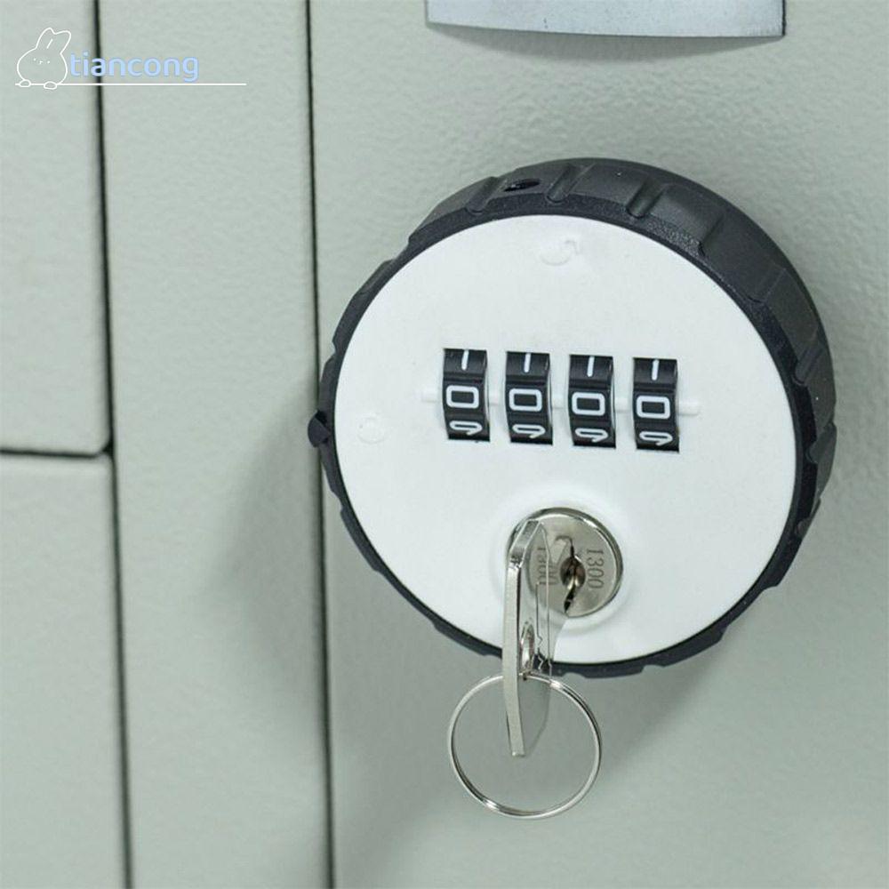 TIANCONG 4 Digital Round Padlock Gym School Weatherproof Drawer Door ...