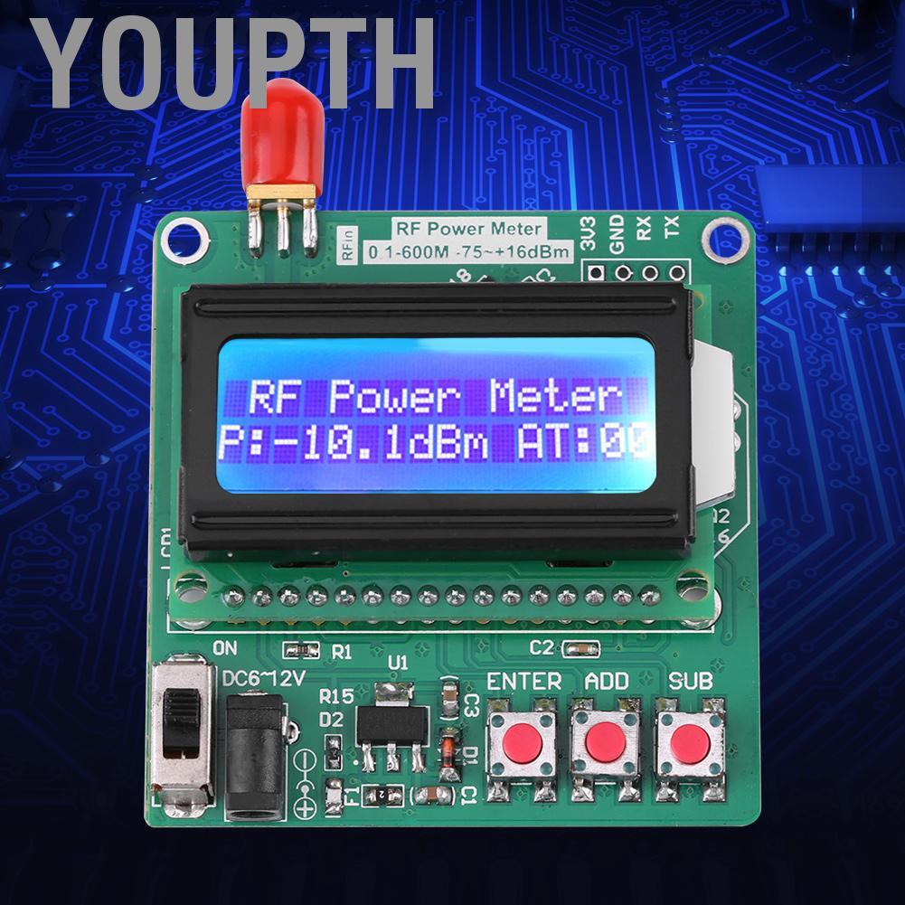 youpth LCD Digital RF Power Meter เครื่องมือวัดการลดทอนความถี่ความ ...