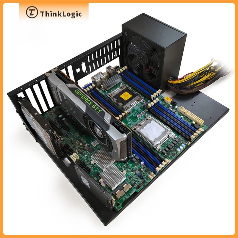 ATX เปิดคอมพิวเตอร์กรณี Test Bench โลหะหนา Micro ATX/ITX เมนบอร์ดโฮสต์ ...