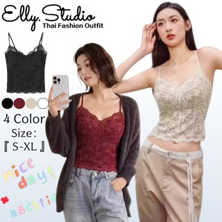 Elly พร้อมส่ง🦄เสื้อกล้าม เสื้อคอร์เซ็ทลูกไม้🦄บรามีฟ้องน้ำทรงรัดรูปงานสวยมาก เซ็กซี่ผู้หญิง มีตะขอปรับได้ สไตล์ฝรั่งเศส