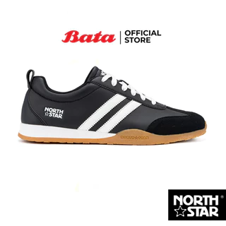 โปรโมชั่น Flash Sale : Bata บาจา North Star รองเท้าผ้าใบสนีคเกอร์แบบผูกเชือก สำหรับผู้ชาย รุ่น TRACK CLAS สีขาว 8201175 สีดำ 8206175