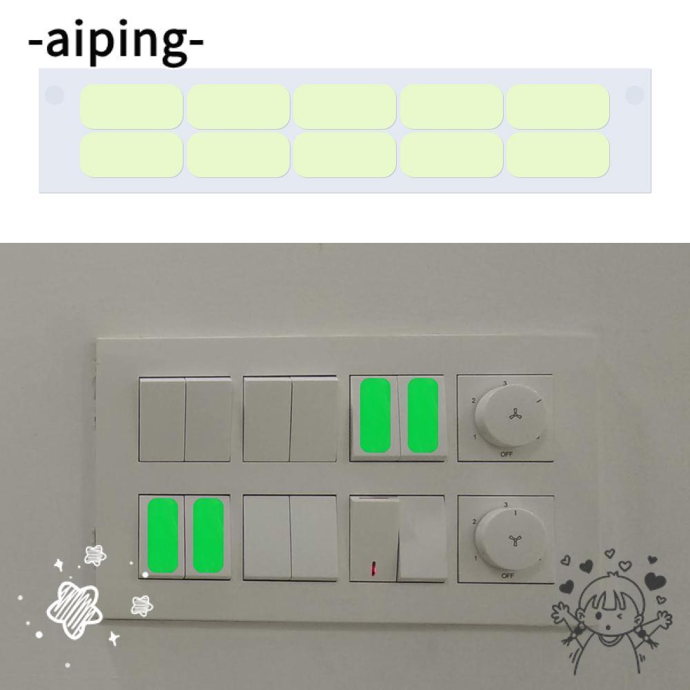 AIPING 10 ชิ้น/เซ็ต สติกเกอร์สวิตช์ ตกแต่งห้องนอน กันน้ำ | Shopee Thailand