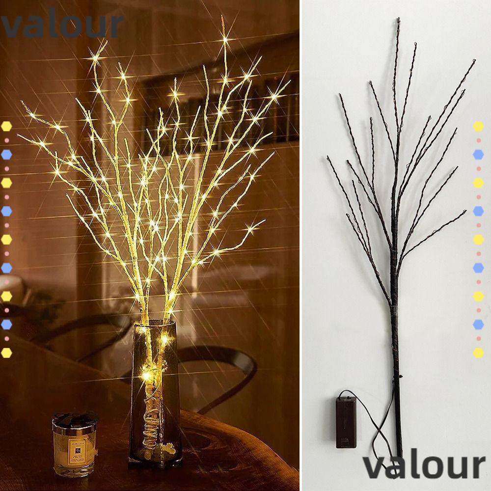 VALOUR Christmas Tree Branch String, 70 ซม./50LED Luminous Tree White ...