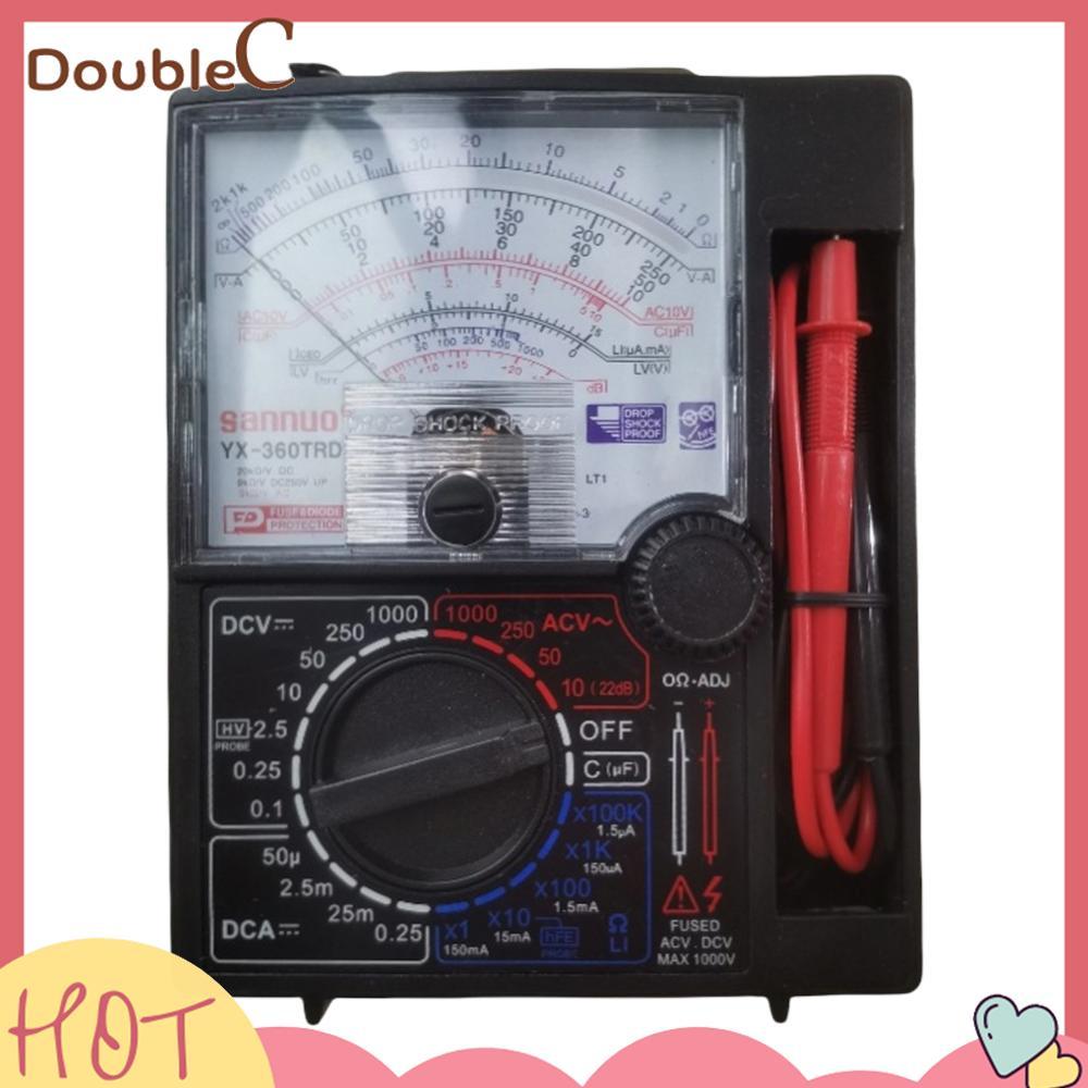 Double C Analog Multitester พร้อม Buzzer ปากกาทดสอบแรงดันไฟฟ้า 