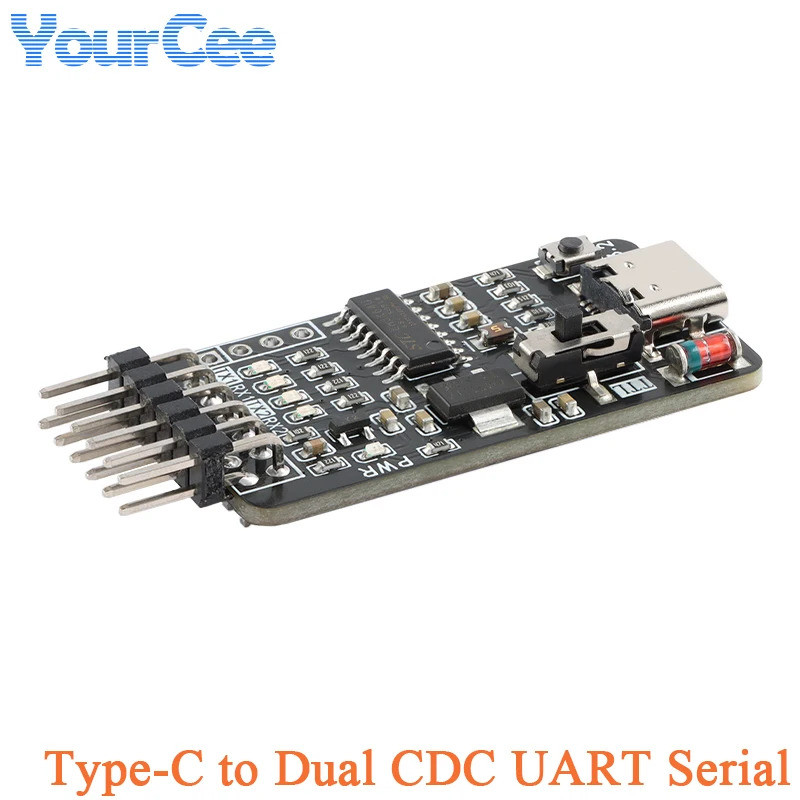 2 ชิ้น/1 ชิ้น Type-C USB ถึง Dual CDC UART Serial Drive ฟรี STC ISP ...