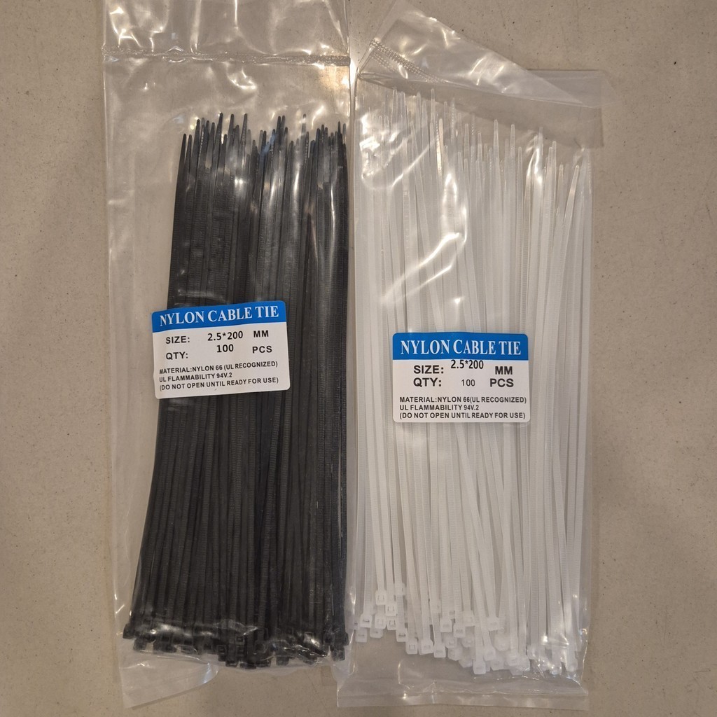 สายรัดสายไฟ / Insulock / Insulok / สายรัดสายไฟ 2.5 x 200 มม. 20 ซม. 100 ...