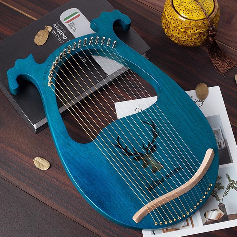 สไตล์ Staghorn 16-Tone lyre 16-String Small Harp lyre เปียโนแบบพกพา ...