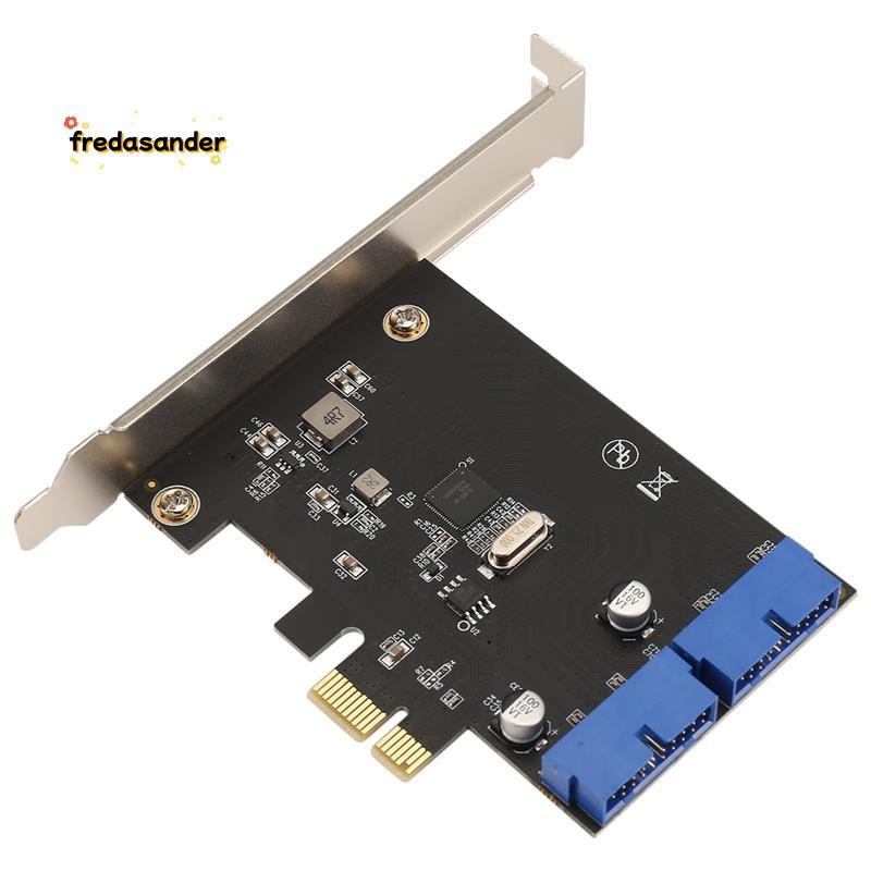 PCI Express USB 3.0 19 Pin การ์ดขยาย PCIE 1X ถึง 2 พอร์ต USB 3 19 พินอะ ...