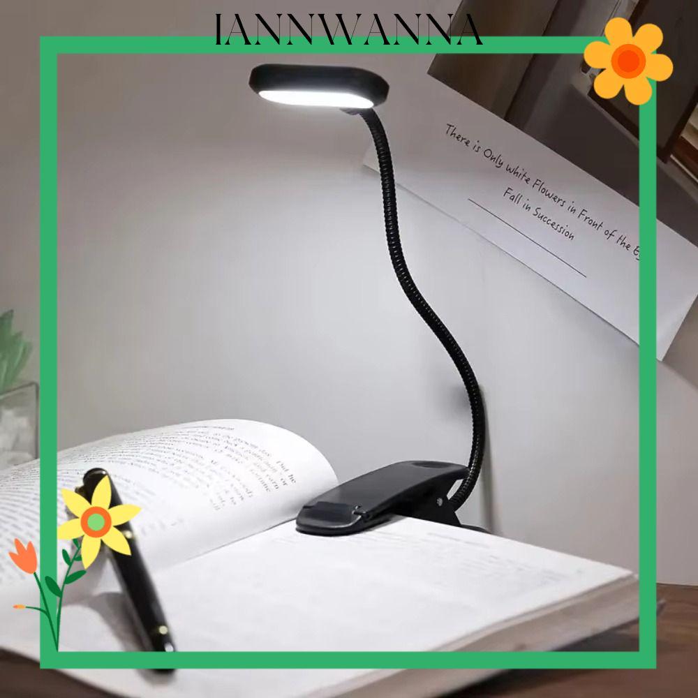 IANNWANA LED Book Lamp, with Clip Mini Reading Light, Portable Eye ...