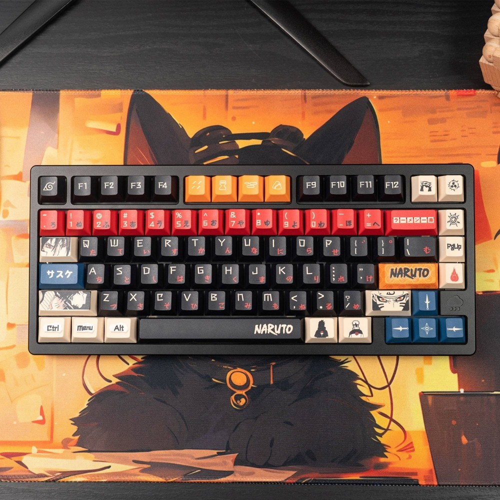 Naruto Keycaps 94 / 129 คีย์โปรไฟล์เชอร์รี่ PBT Mechanical Keycap ...