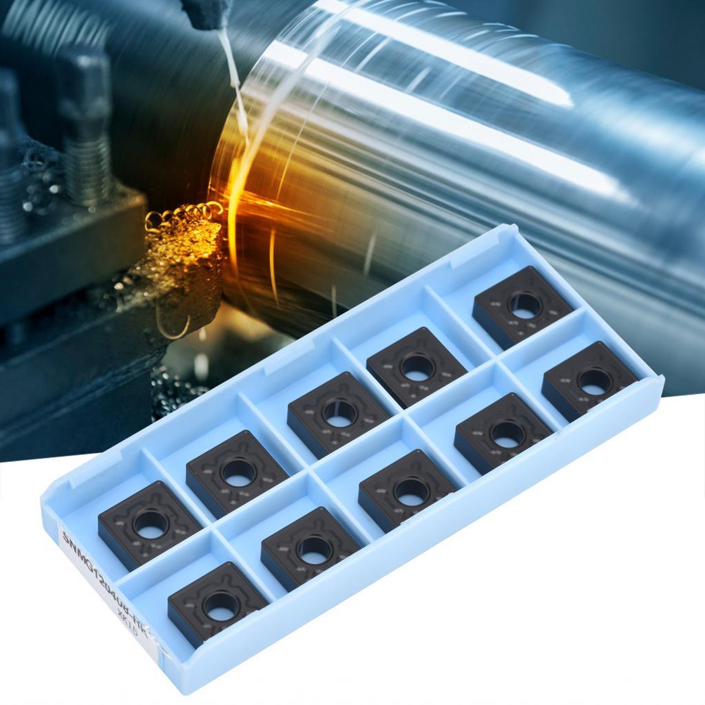 ใบมีดกลึง CNC Square 10 ชิ้นคาร์ไบด์แทรกสำหรับเครื่องกลึงโลหะตัด ...