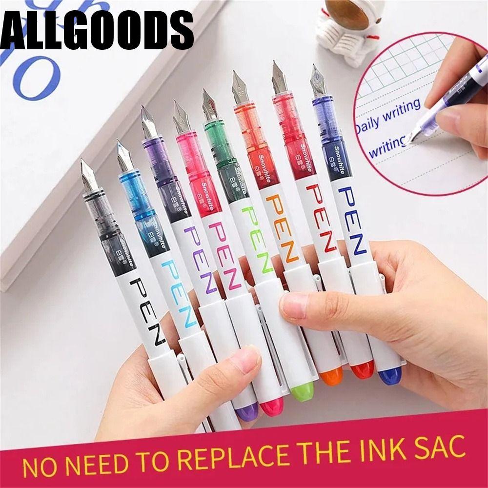 ALLGOODS Fountain Pen, Multi-Color EF Nib Writing Ink Pens, Fashion ...