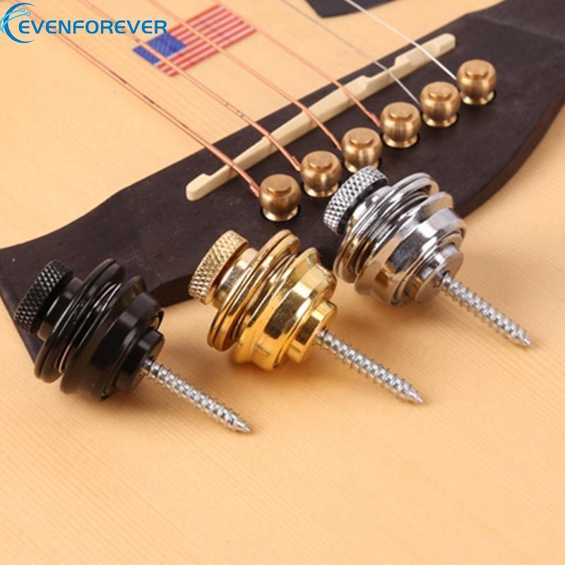EV กีตาร์สายล็อคปุ่ม End Pins Security Straplock สําหรับ Acoustic ...